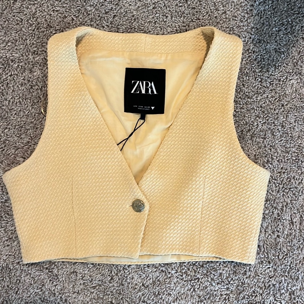 Zara crop vest